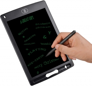 XXL Érintőképernyős tablet digitális rajztábla és notesz 12" fekete