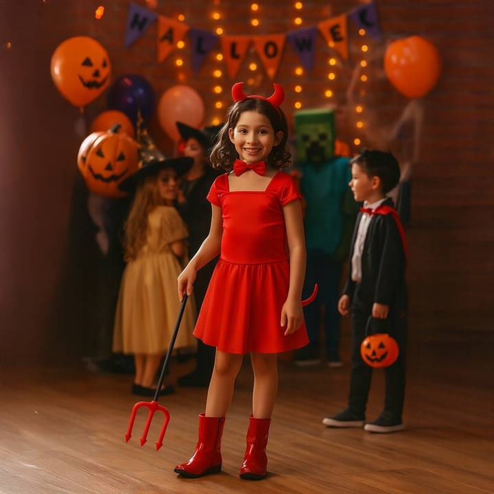 4 részes ördög jelmez