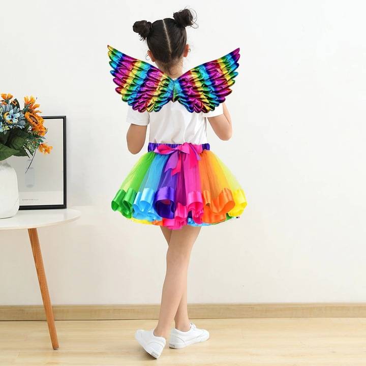 3 részes unikornis jelmez szoknyával és szárnyakkal