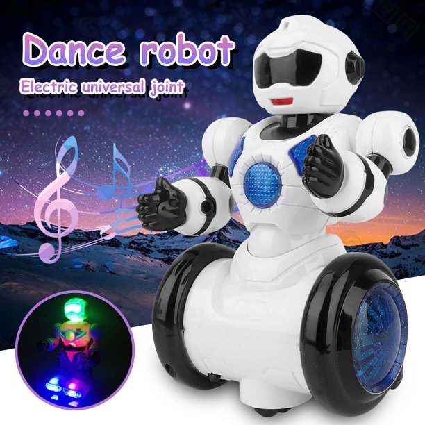 Táncoló robot játék hangokkal és fényekkel