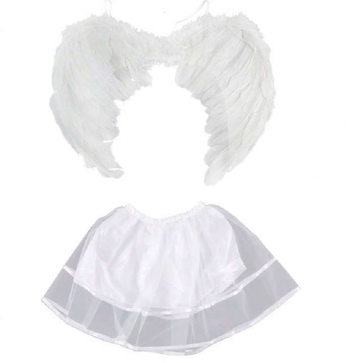 Angyalka jelmez szárnyakkal szoknyával