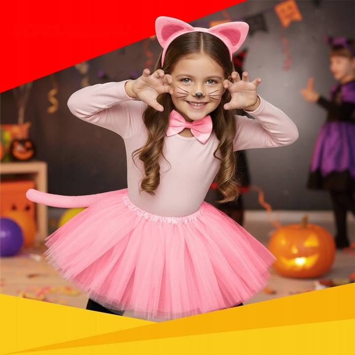 4 részes pink cica jelmez