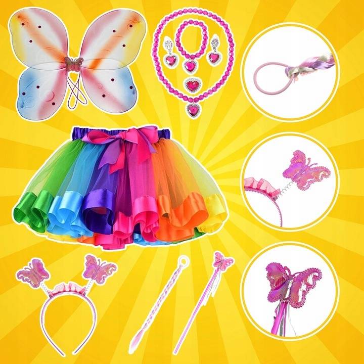 6 részes pillangó jelmez